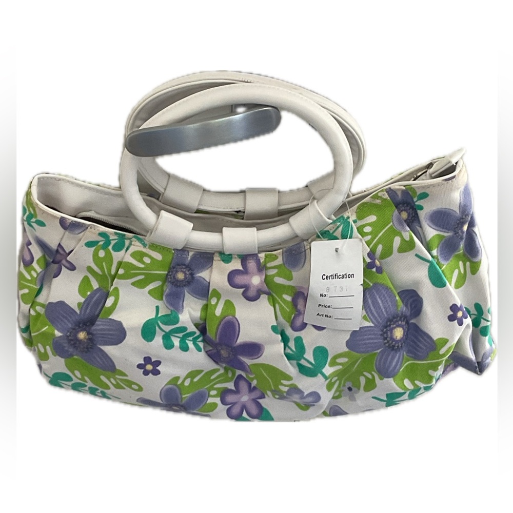 **NEW Floral White and Purple Women's Bag